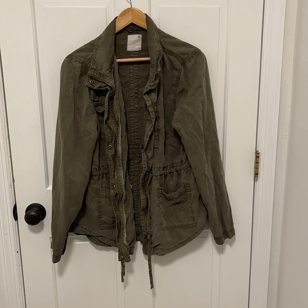 juniors' army style essential utility jacket by SO